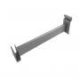 12" Rectangular Hangrail Bracket for Mini Ladder | Satin Chrome