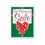 Sign "Pre-Christmas Sale" Card Stock 