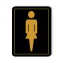 Women's Washroom Sign Card