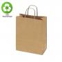 100% Recycled Kraft Bags 100pc Box | 16" x 6" x 13"