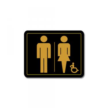 Sign Unisex Disabled Washroom Card