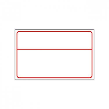 Re-Usable Sign Two Part Red Frames