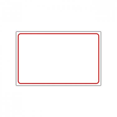 Sign "Blank with Red Frame" Card