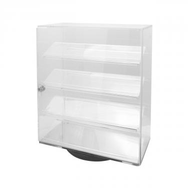 Rotating Acrylic Case with 4 Shelves