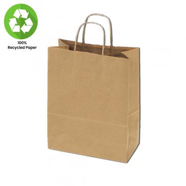 100% Recycled Kraft Bags 25pc Pack | 16" x 6" x 13"