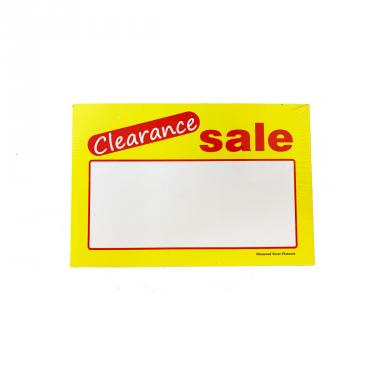 Clearance Sign Pack of 100 Piece