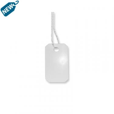 Jewelry Strung Tags | 1/2" x 1" White