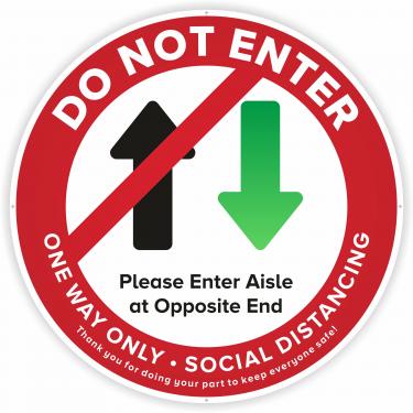 Safe Shop Social Distancing Do Not Enter Decal